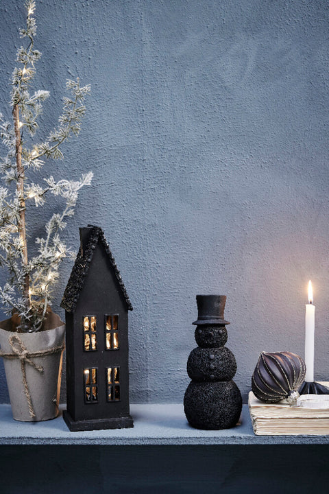 Seholia decoration house H28 cm. black