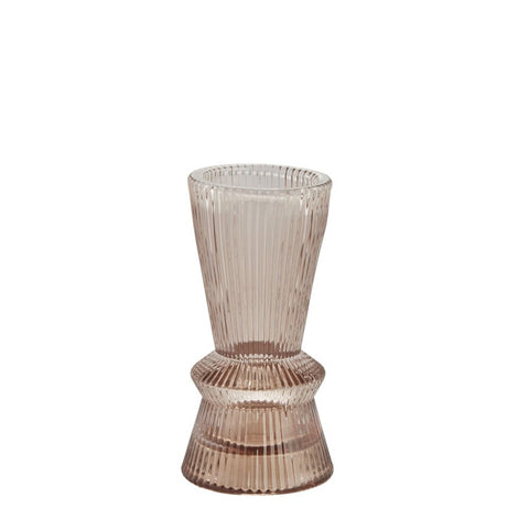 Sivia candlestick/vase H11.5 cm. bark
