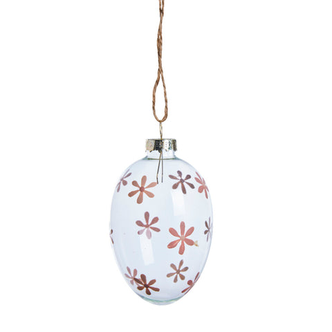 Felicie ornament glass 8 cm rose dust