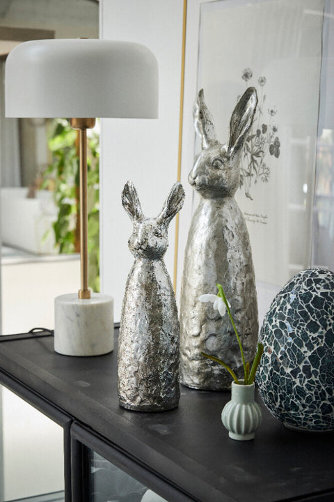 Sekoua bunny figurine 44.5 cm silver