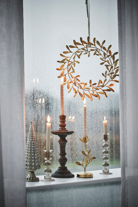 Missia wreath Ø40.5cm. light gold iron