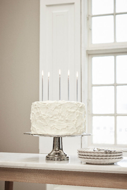 Sigrid cake stand silver brass