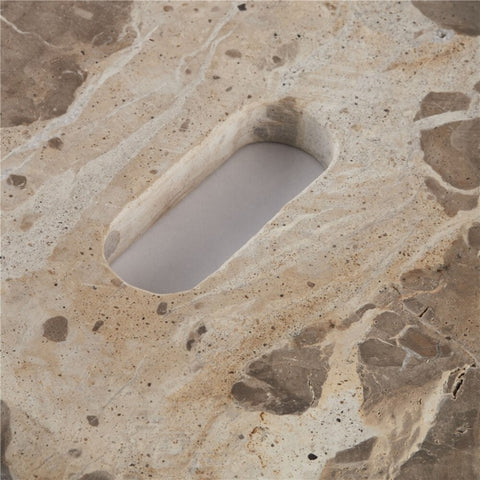 Ellia chopping board 60X20 linen Marble