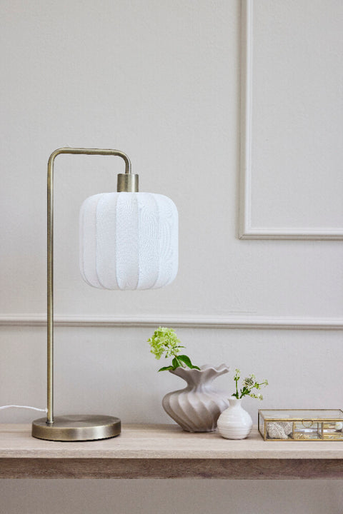 Sashie table lamp x28 cm. white