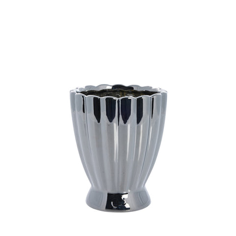 Shenella flower pot Ø12.5 H15 
silver