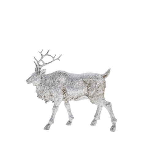 Sessia deer H20 cm. silver