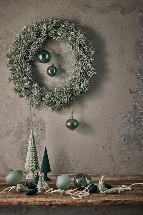 Clarinne bauble H10 cm. dusty green