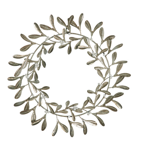 Missia wreath Ø40.5cm. silver iron