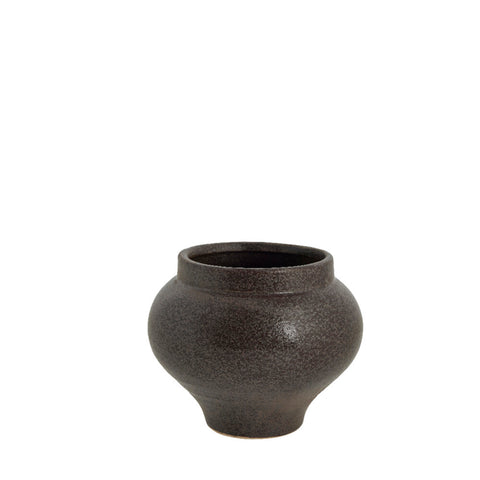 Hilla  flower pot H12.5 cm. brown