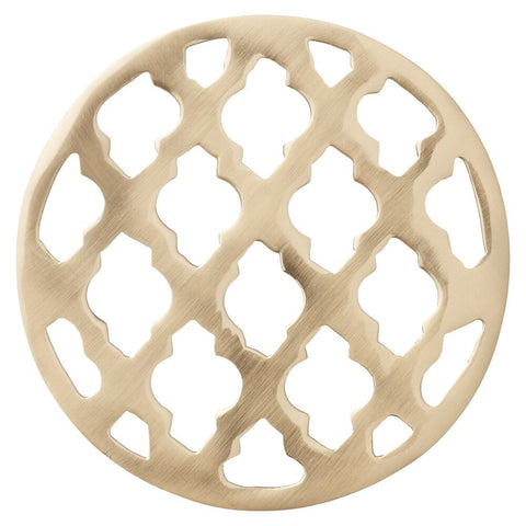 Briana dish mat light gold Ø17 cm.