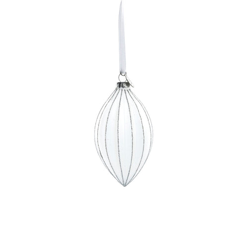 Navina bauble H12 cm. white