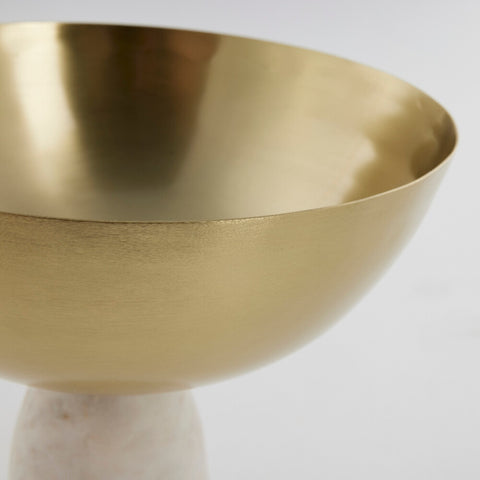 Ellivia bowl 15.5x19 cm. light gold