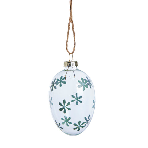 Felicie ornament glass 8 cm sage green