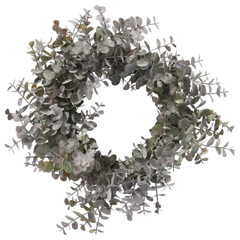 Eurelia wreath Ø34 cm. dusty green polyethylene