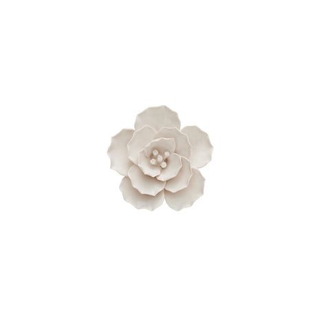 Floria  wall decoration H3 cm. white