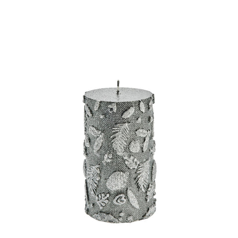 Cristiellia decoration candle H10 cm. dark grey