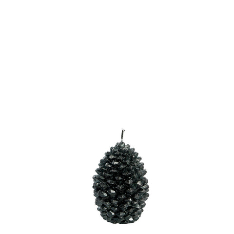 Trelia pine cone candle  H8.5 cm. dark green