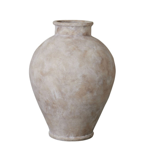 Anna vase H48 cm. antique light brown