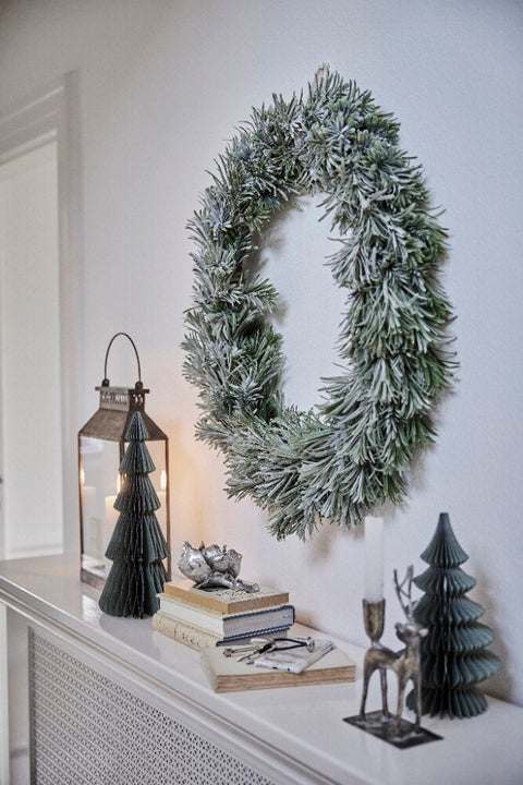 Vintia wreath H8 cm. green