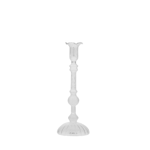 Astalina  candlestick H26.5 cm. clear