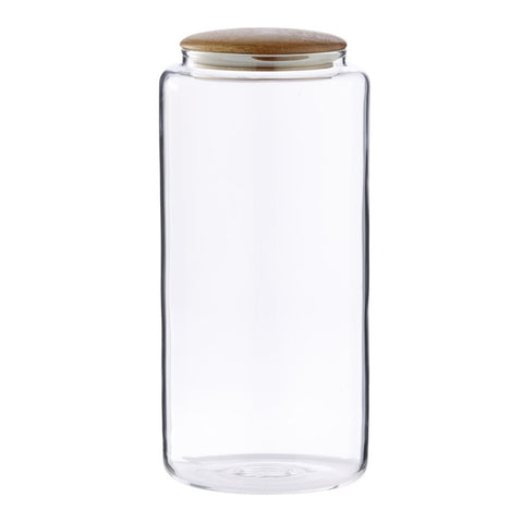 Cristella jar H24 cm. clear