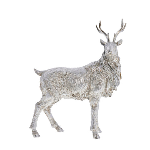 Sessia deer H34 cm. silver