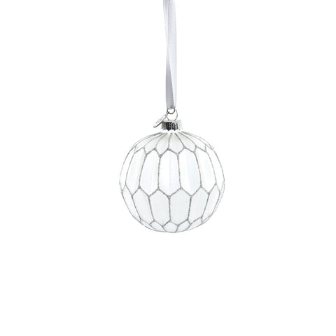 Navina bauble H8 cm. white