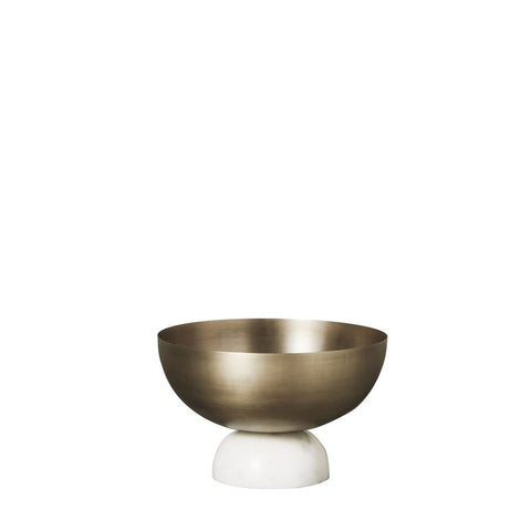 Marmilla decoration bowl Ø26 cm. light gold