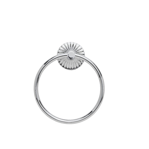 Liva towel ring silver