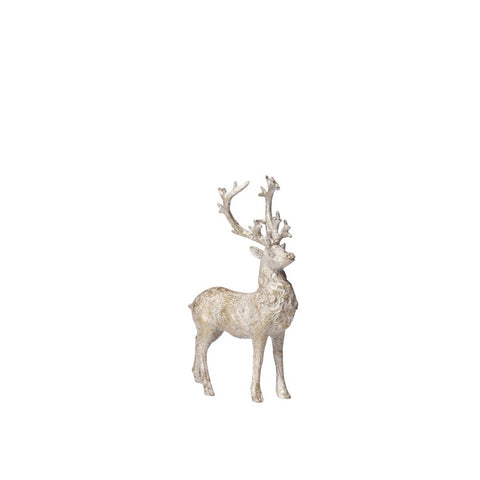 Serafina deer H14 cm. antique light gold