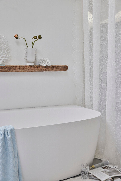 Eloise shower curtain 200X160 cm, Off White
