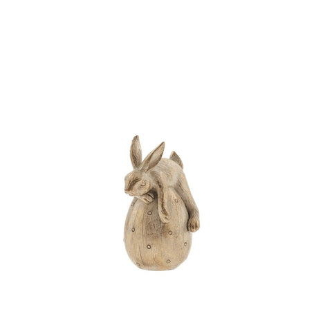 Semina Easter Bunny Figurine H11.5 cm. light gold