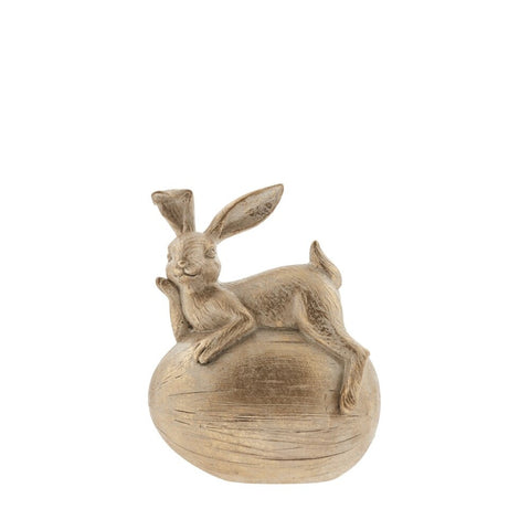 Semina Easter Bunny Figurine H16 cm. light gold