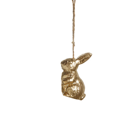 Nannia Bunny Ornament H6.5 cm. gold