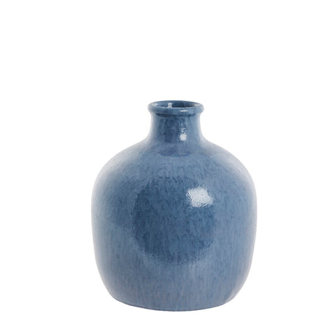 Vasilia decoration vase H32 cm. blue