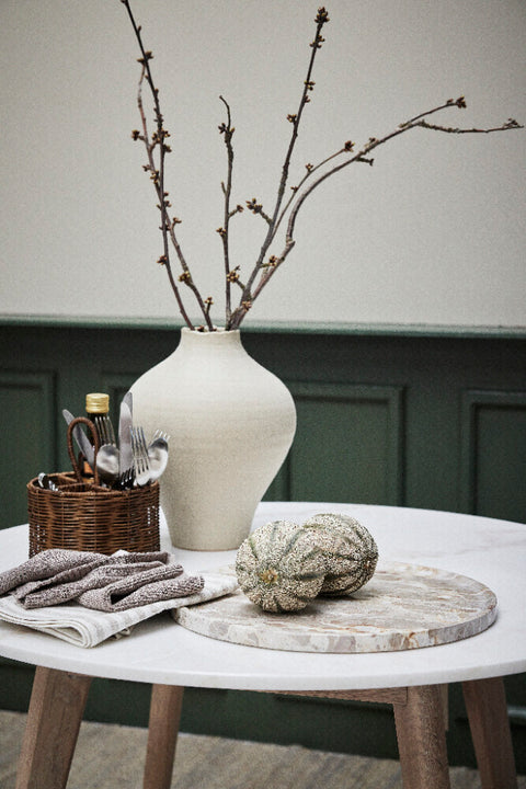 Ellia tray Ø40 cm. linen