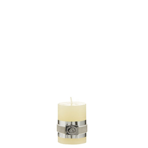 Rustic pillar candle small H6 cm. mellow