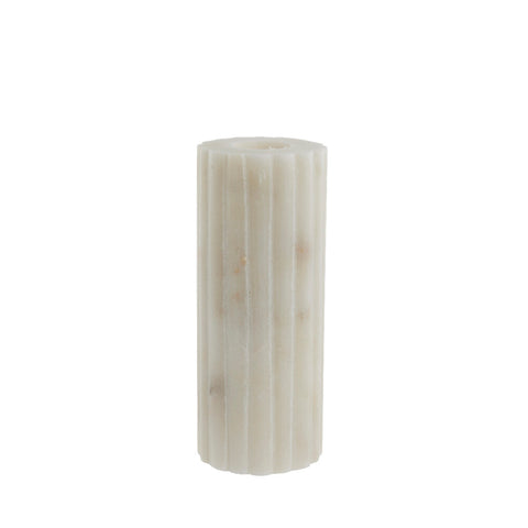 Eliana candlestick 12.5x4.5 cm. white marble