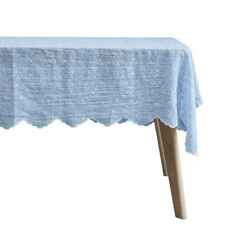 Eloise tablecloth 320x160 cm. light blue