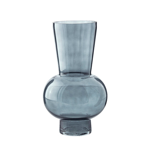 Hedria vase H30.5 cm. dark grey