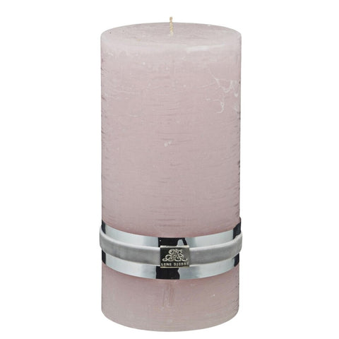 Rustic pillar candle giant  H20 cm. powder