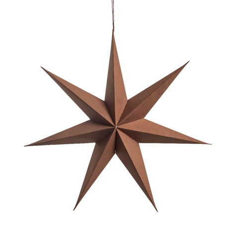 Pappia paper star H40 cm. brown