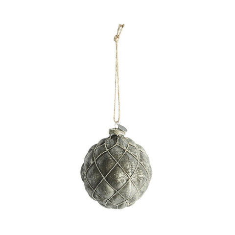 Norille bauble H11 cm. dark grey