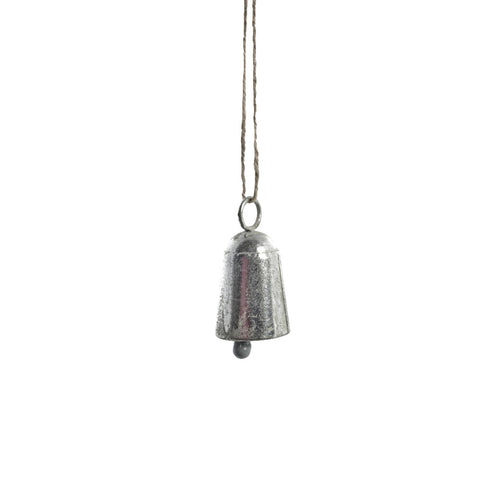 Missia decoration bell H8 cm. silver