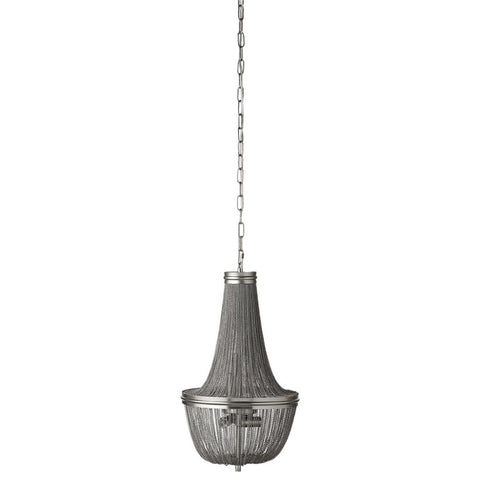 Lilia chandelier Ant. Silver Ø36 cm.