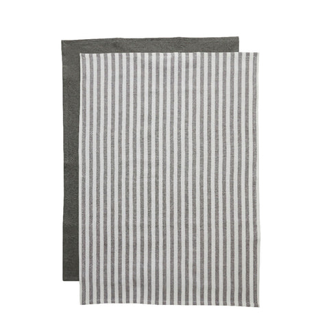 Estrille 2 pcs. tea towel 70x50 cm. grey