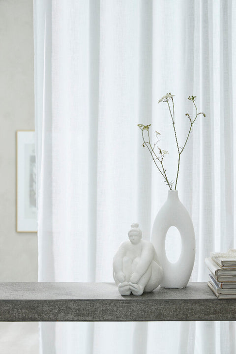 Catia decoration vase H33 cm. white