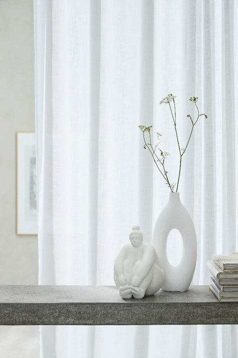 Catia vase H33 cm. white