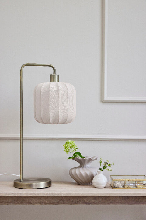 Sashie table lamp x28 cm. linen