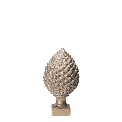 Serafina pine cone H31.5 cm. light gold